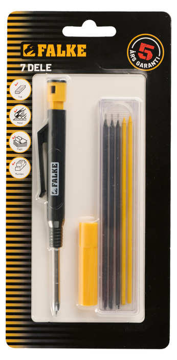 Snickarpenna Set Mekanisk 7 delar Falke